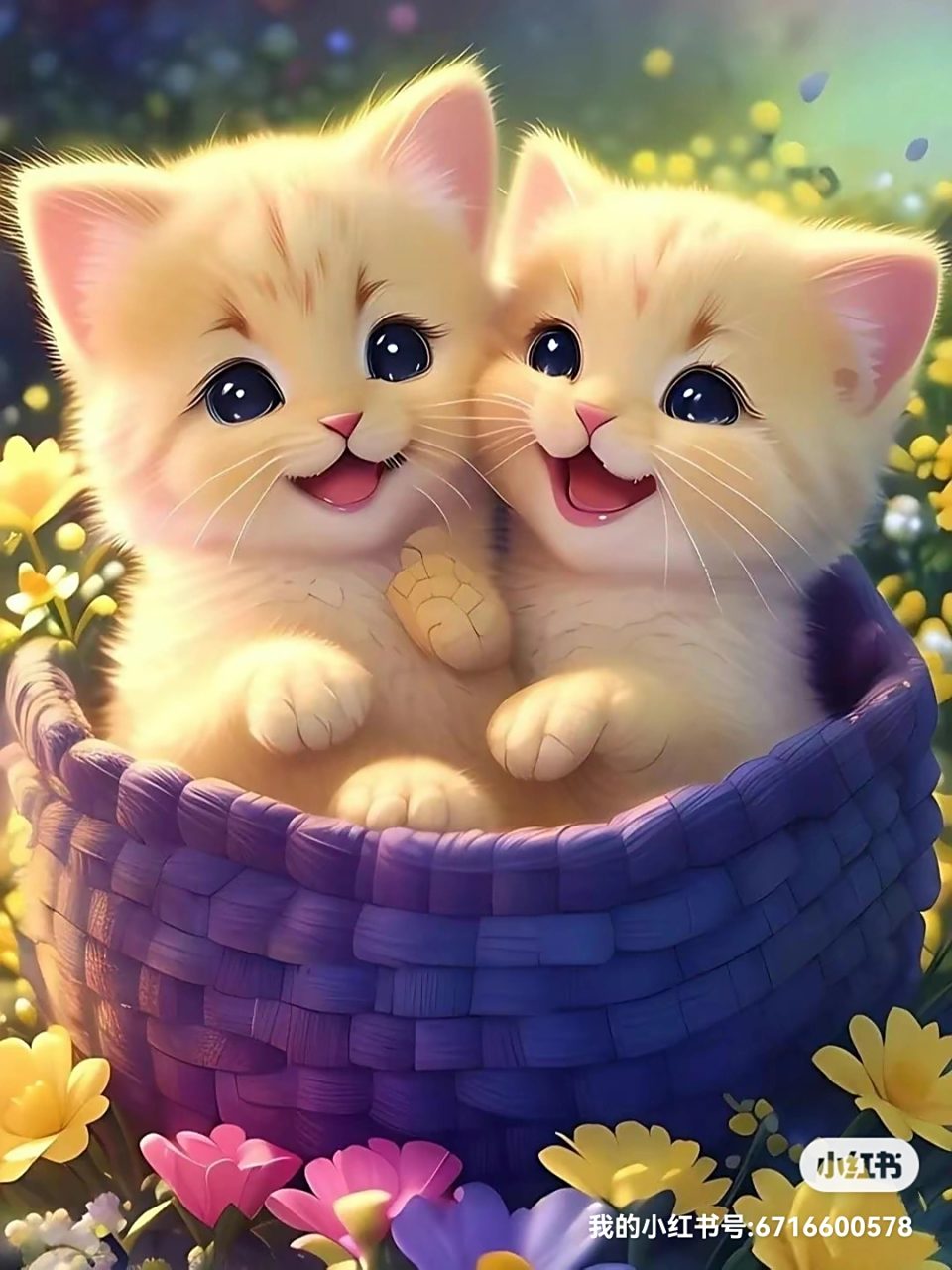 一组可爱猫,很温馨.