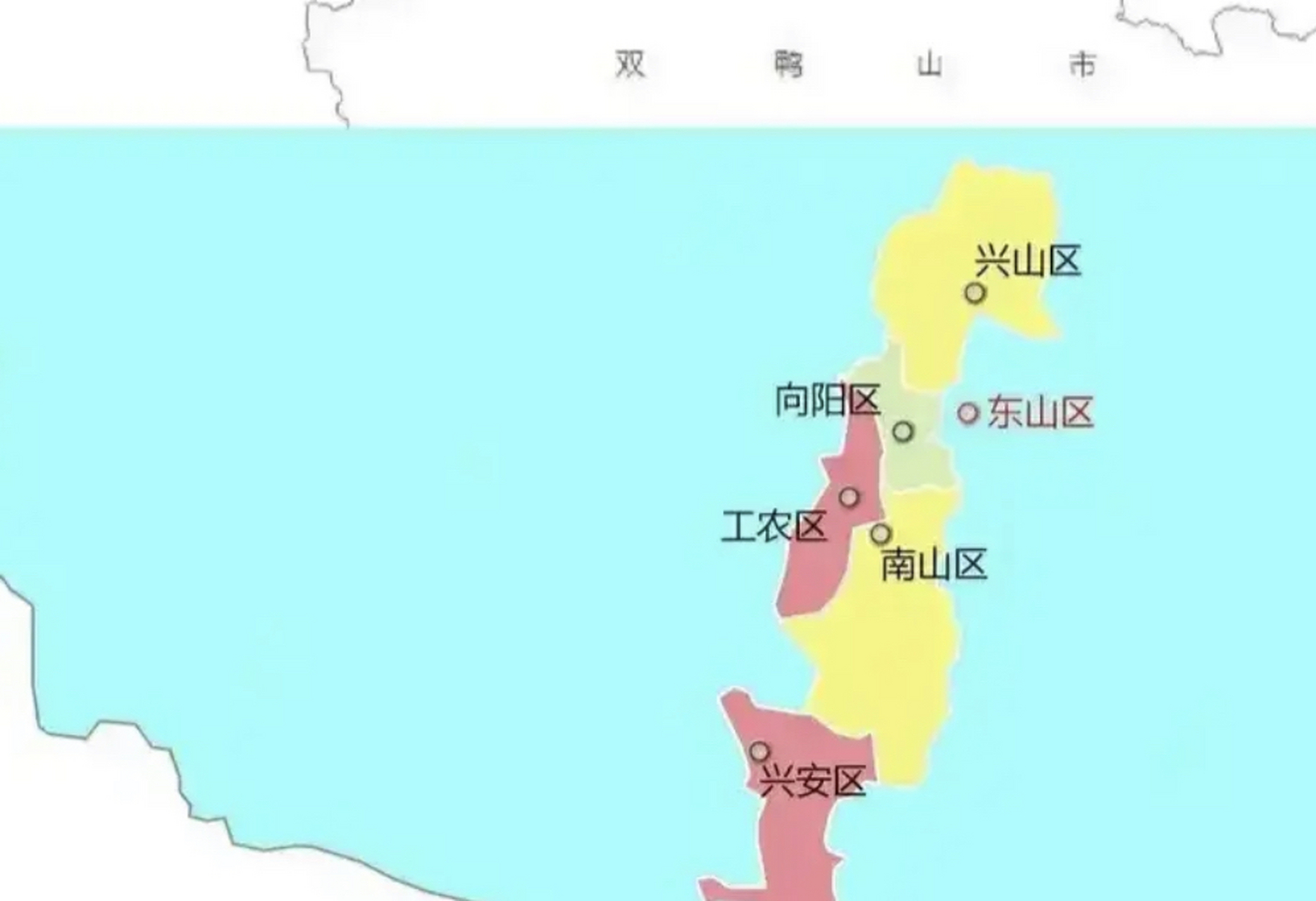 城区常住人口仅50万的鹤岗居然有六个市辖区,这样的区划简直是让仅有4