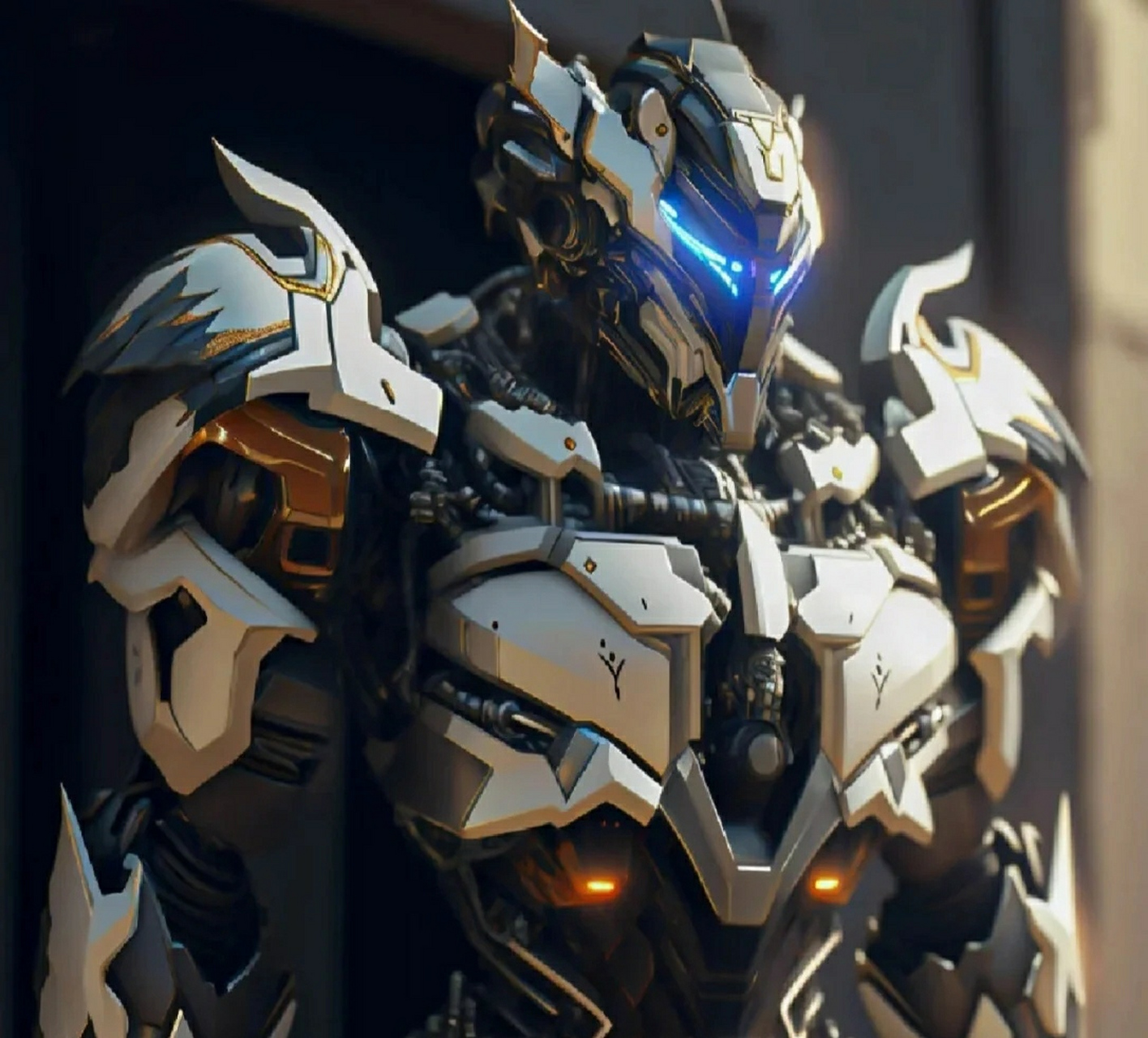 这几组机甲战士颇有光环士官长的特征.