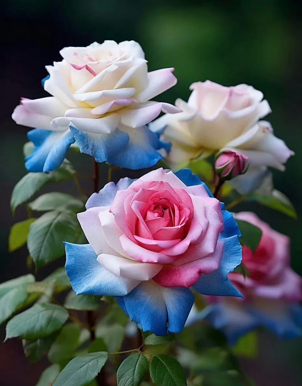 美到心动七彩玫瑰,美不胜收,令人陶醉了!