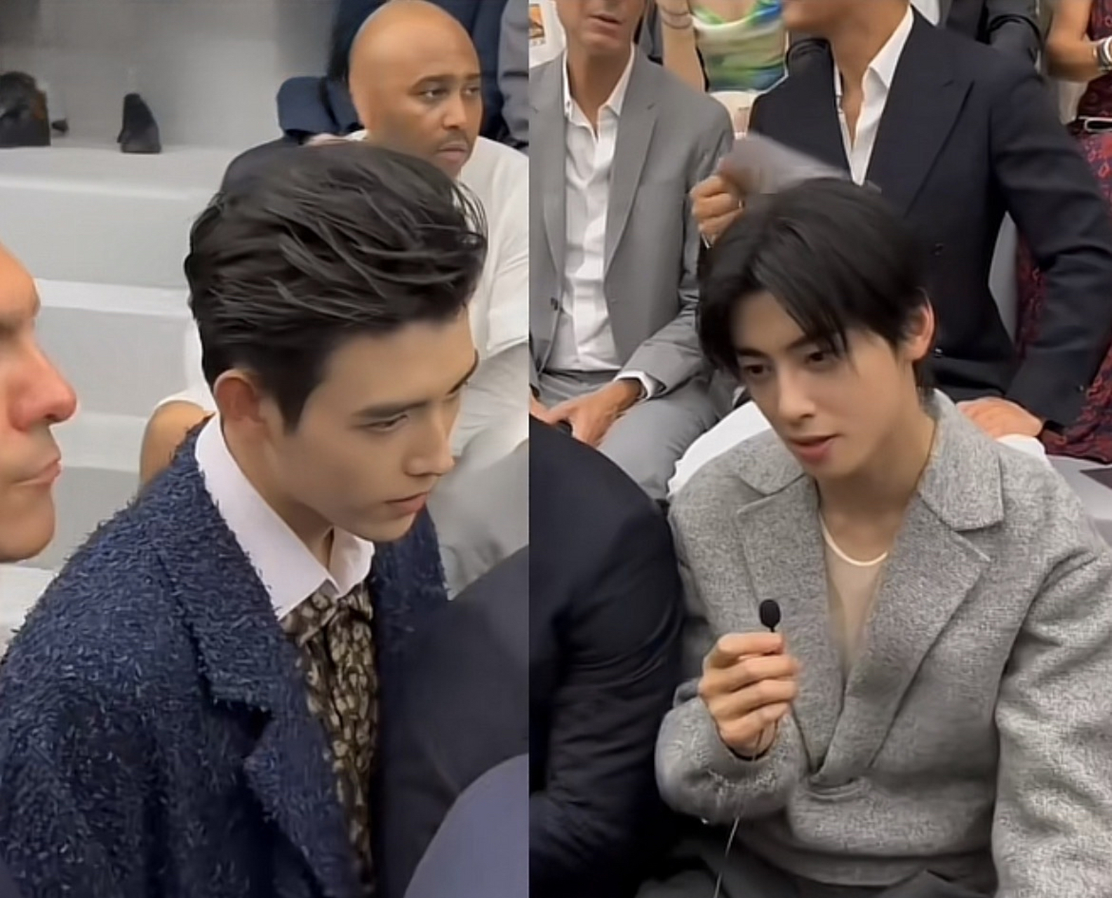 陈飞宇与韩国车银优同框,哪个帅,你们说