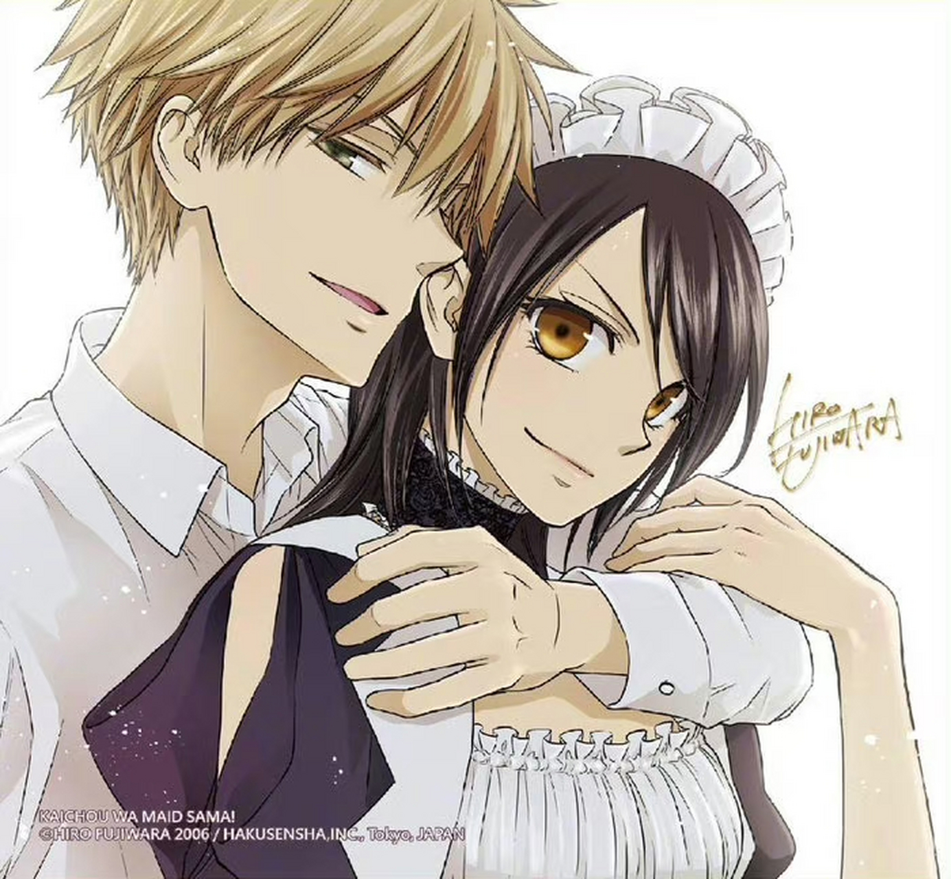 经典动漫# 会长是女仆大人 漫画作者藤原飞吕 新绘插图