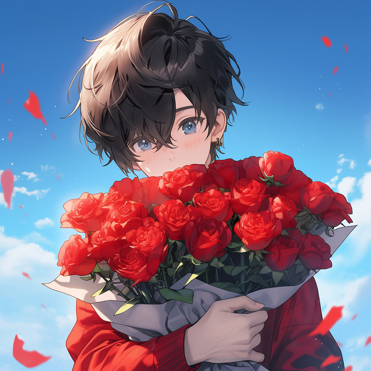 旧漫情头@你的那个他或她一起换玫瑰花头像 	 可爱浪漫情侣头像