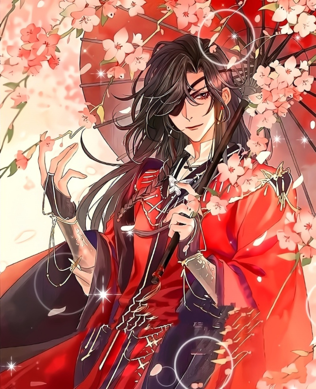 这真有点太子妖艳妃那味儿了[偷笑][偷笑]#花城#  #天官赐福