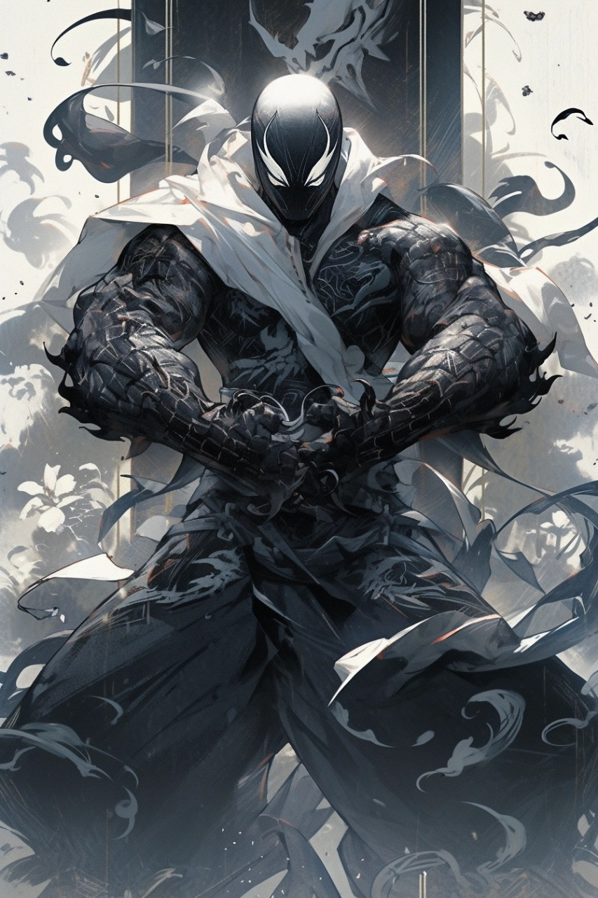 毒液在中国习武#ai绘画# #毒液# #壁纸