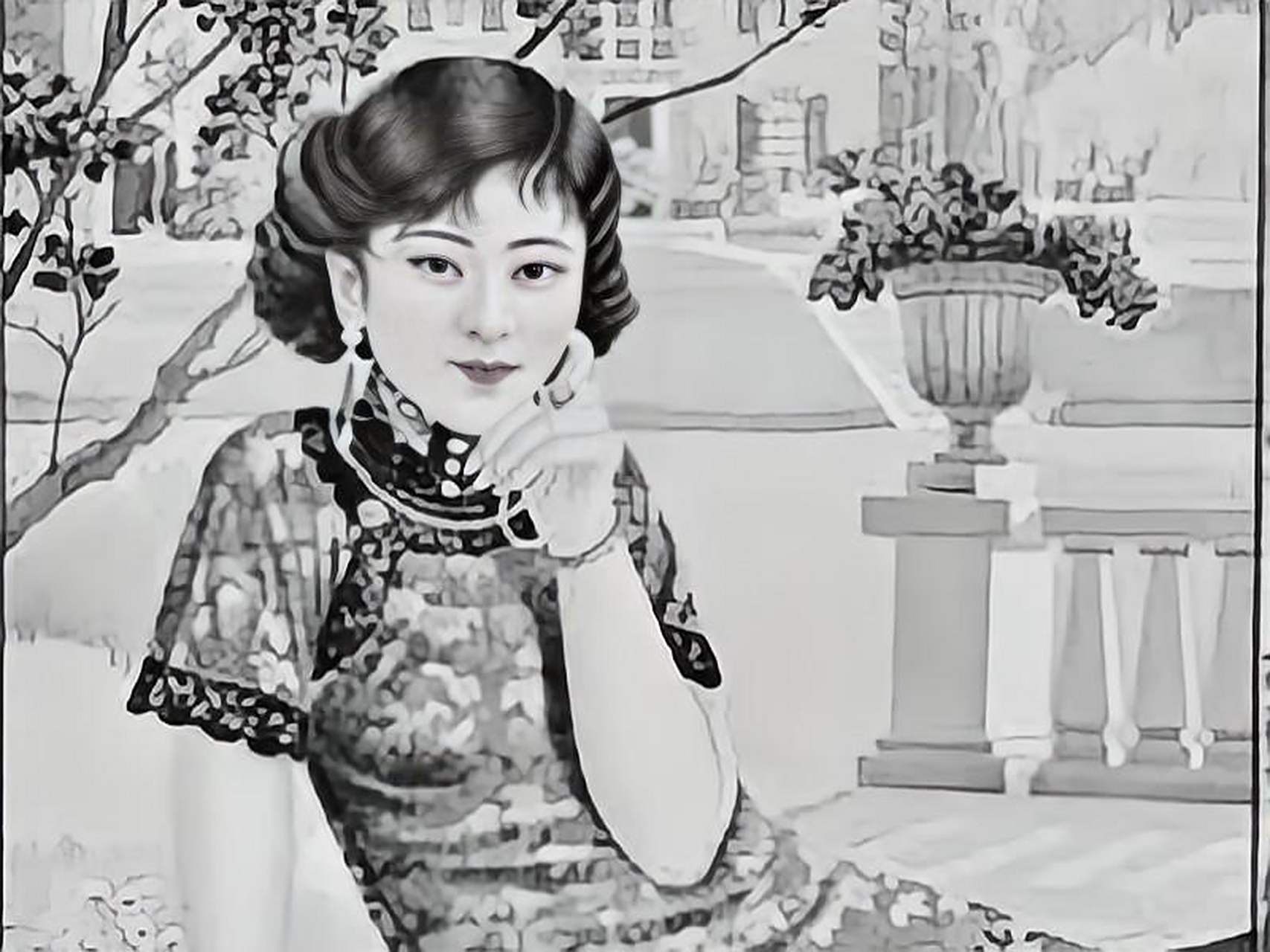 "孔令侃双眼直勾勾地盯着白兰花,对白兰花的老公盛昇颐说道