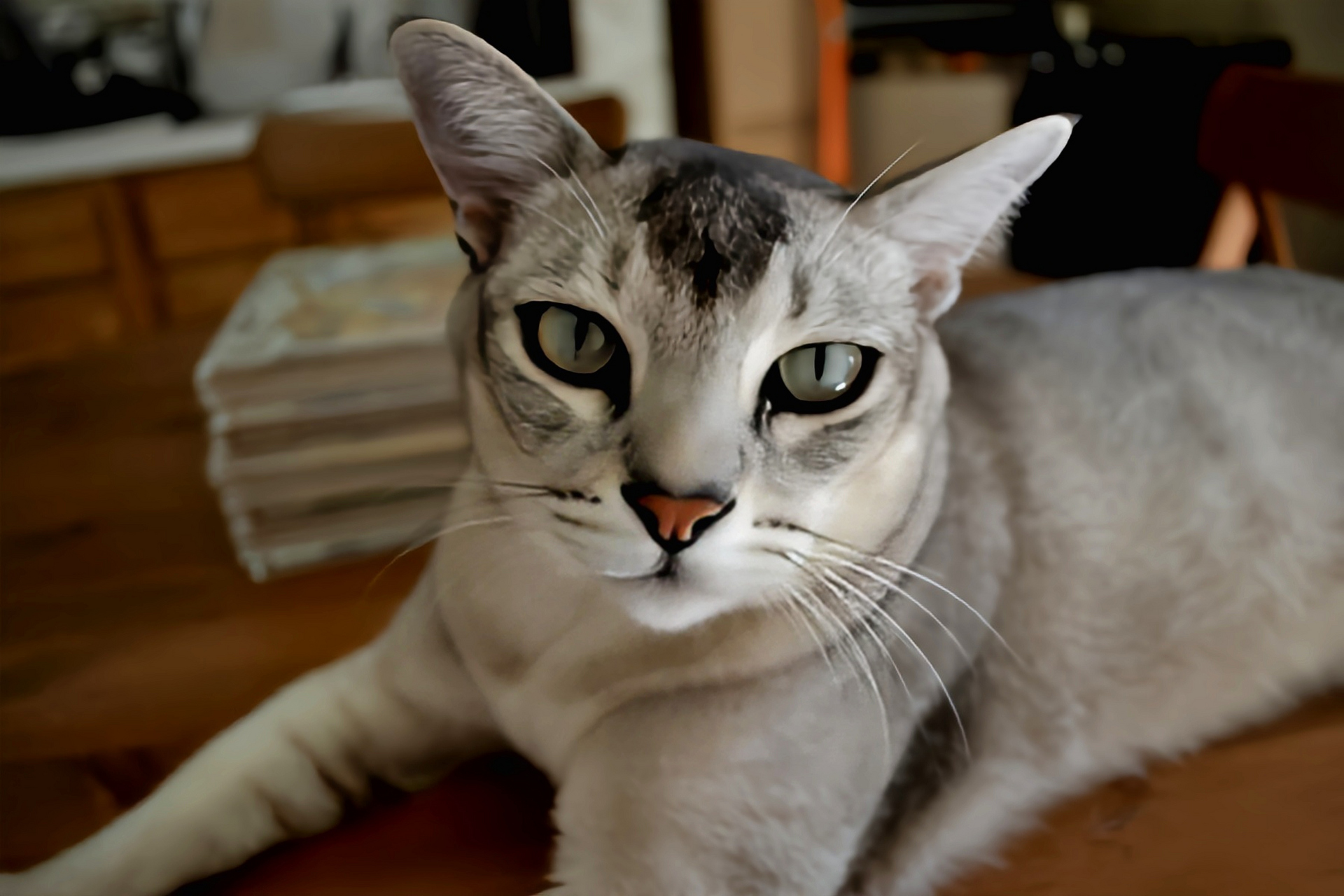 每天认识一种动物——波米拉猫 波米拉猫别名博美拉猫,杂交猫科动物