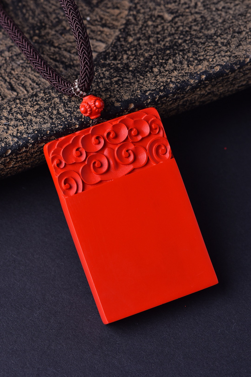 朱砂无事牌吊坠