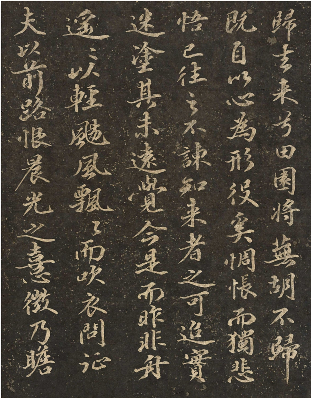 今天继续临写苏轼《归去来兮辞》  临写苏轼此帖时,如何把握字的结构?