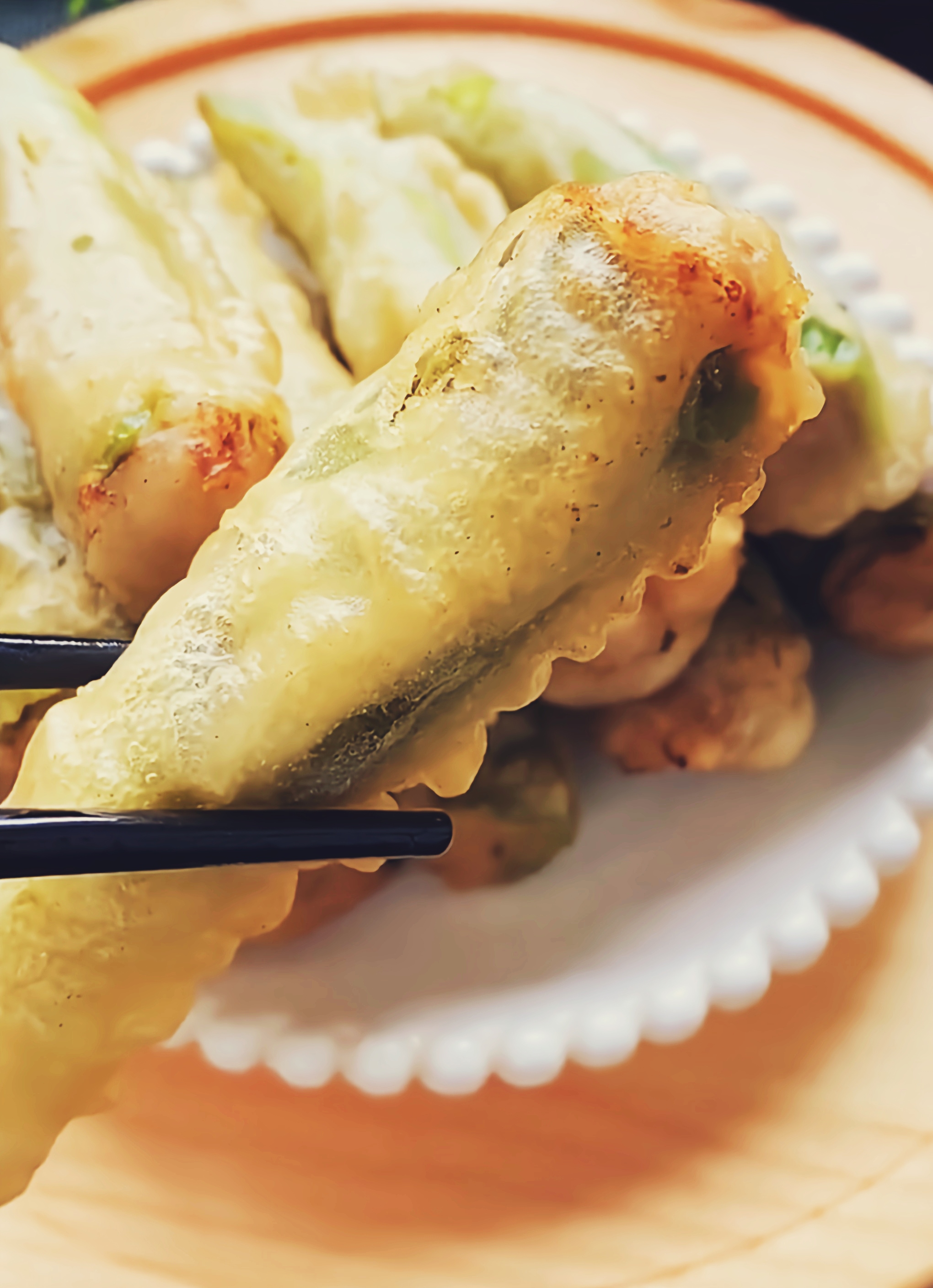 油炸脆皮青椒肉盒(青椒酿肉)详细比例做法