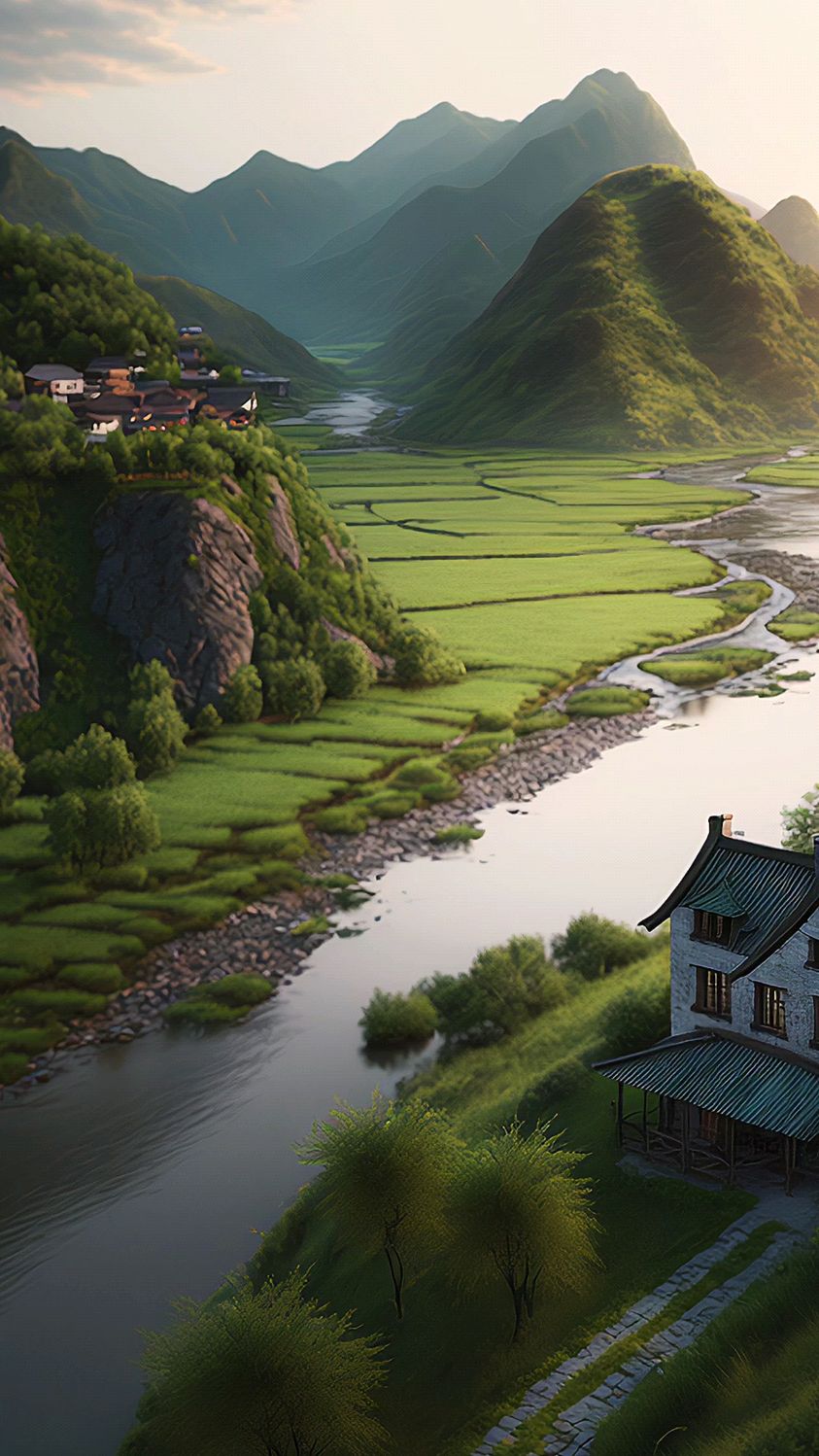 青山绿水美景如画#一起感受大自然的美#美景分享