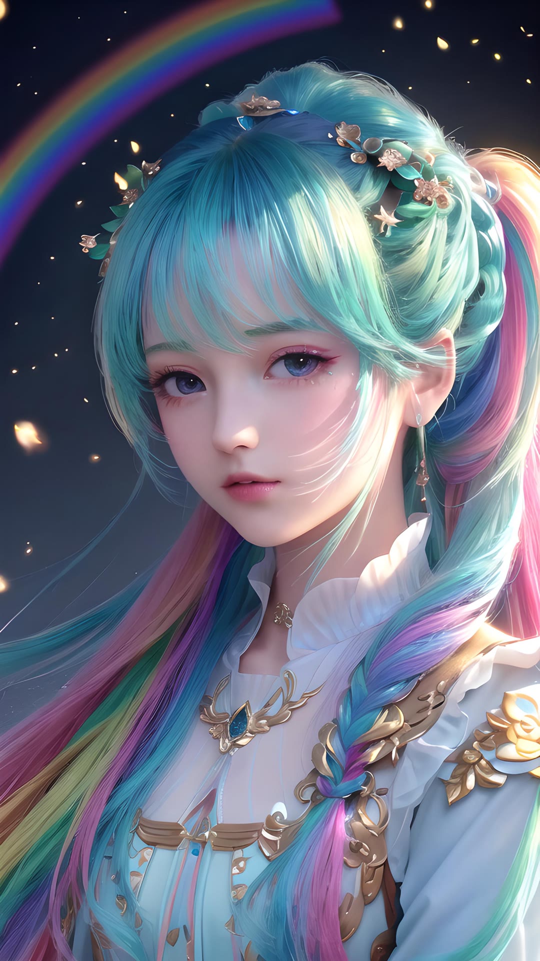 ai生成的二次元美少女