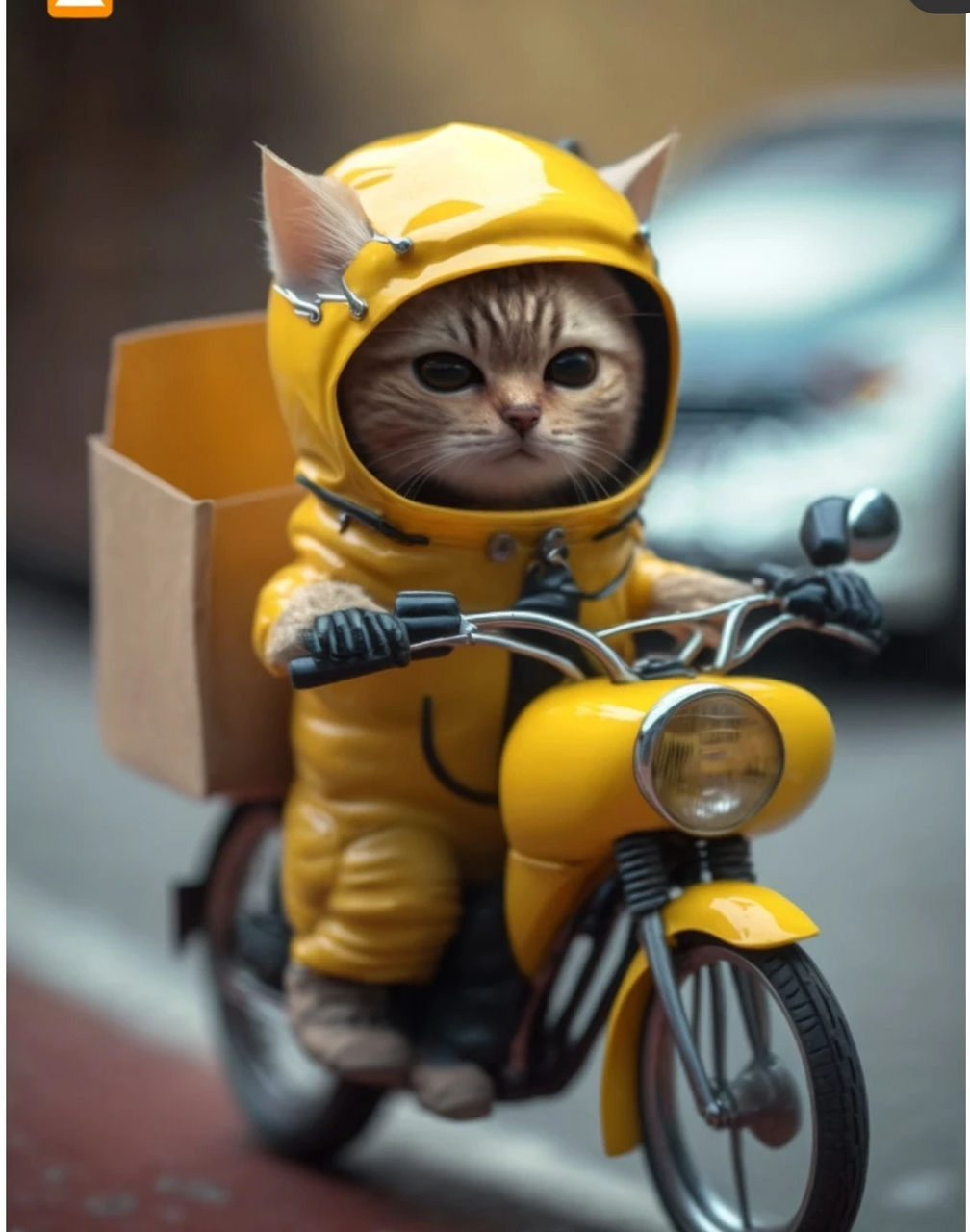 打工喵 源自@设计师阿哲 #ai共创计划# #猫咪# #搞笑动物