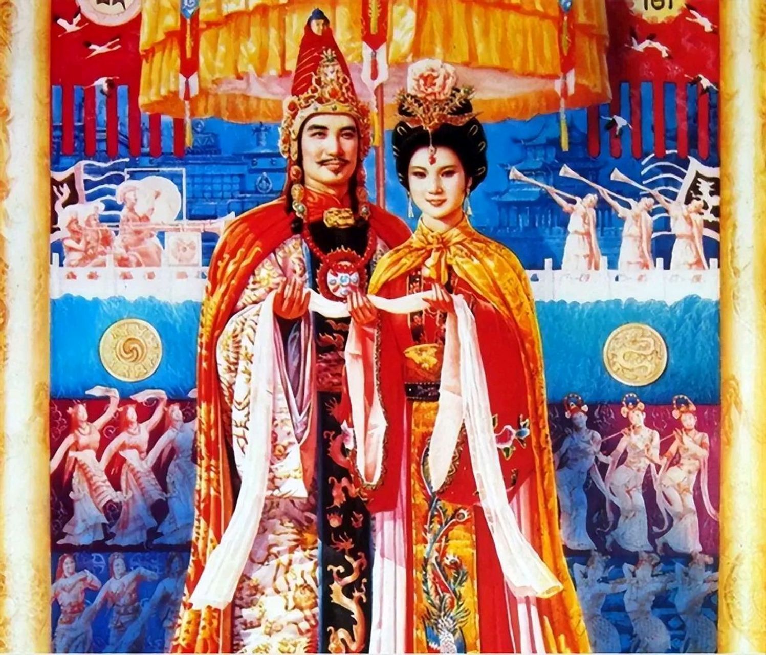 650年,松赞干布病逝,文成公主只好随同他一同下葬.