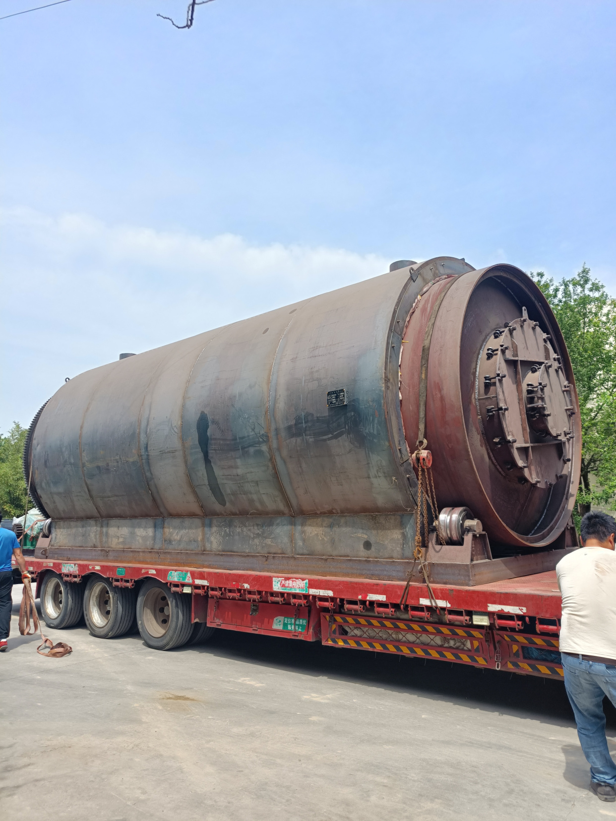 江西废轮胎炼油设备发货