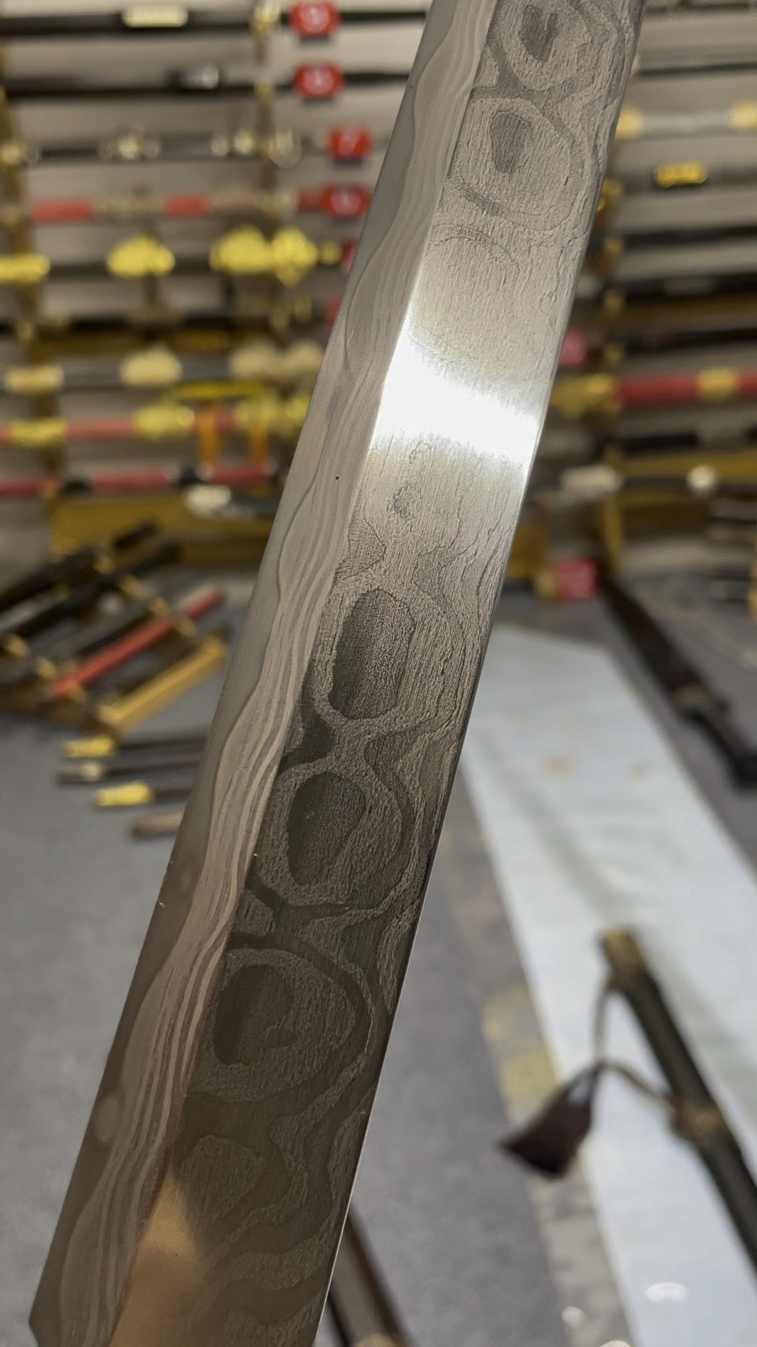 毛铁草钢唐刀-金蛇起舞