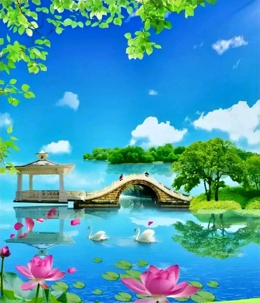 江山无限好, 远看图有色, 近看一幅画, 春天已离去, 心春依旧在.