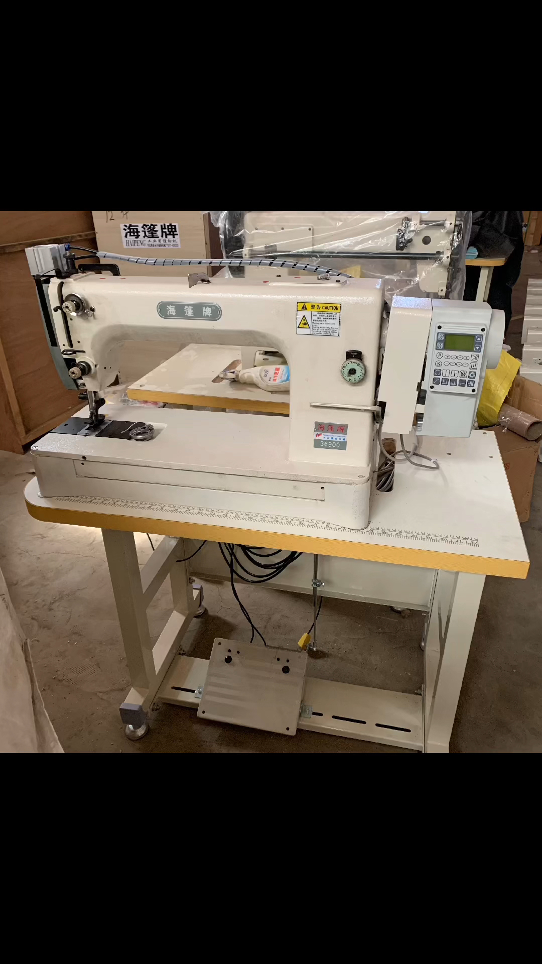 海篷牌缝纫机吨包直曲电机超高性能-度小视