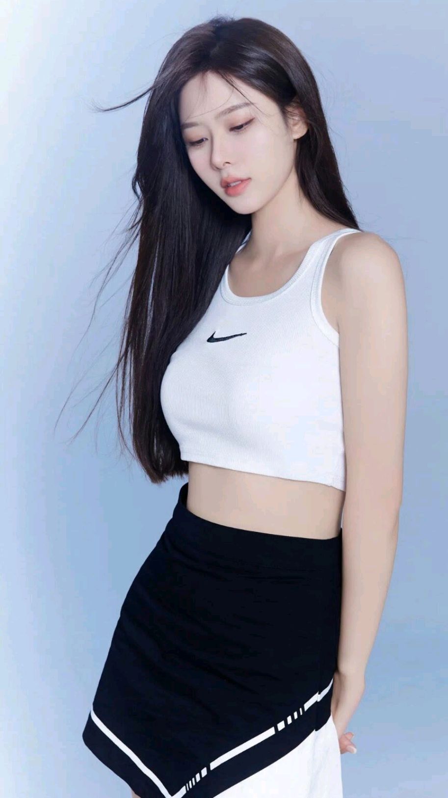 阳光美少女,满满的青春气息