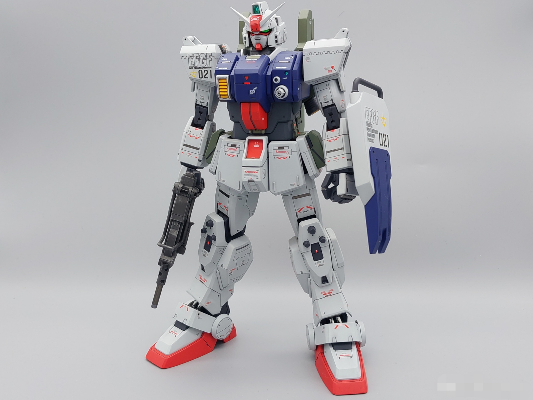 模型欣赏:机动战士高达08ms小队 mg 1/100 rx-79g 陆战高达,by dago