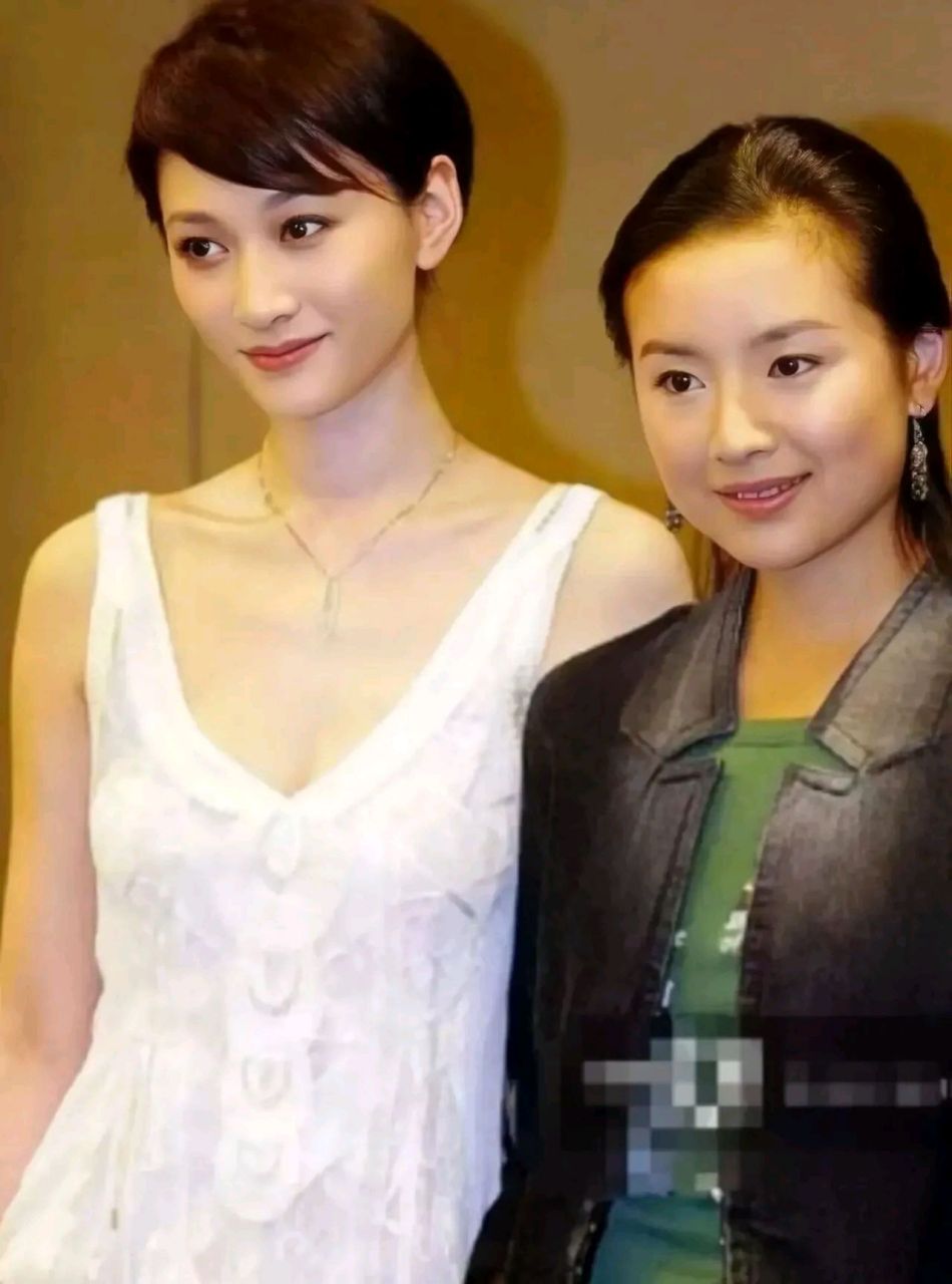 李小冉简直就是合照杀手,皮肤好还有白,简直就是合照杀手,李小冉不管