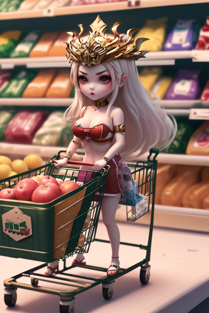 超可爱的q版美杜莎女王美图