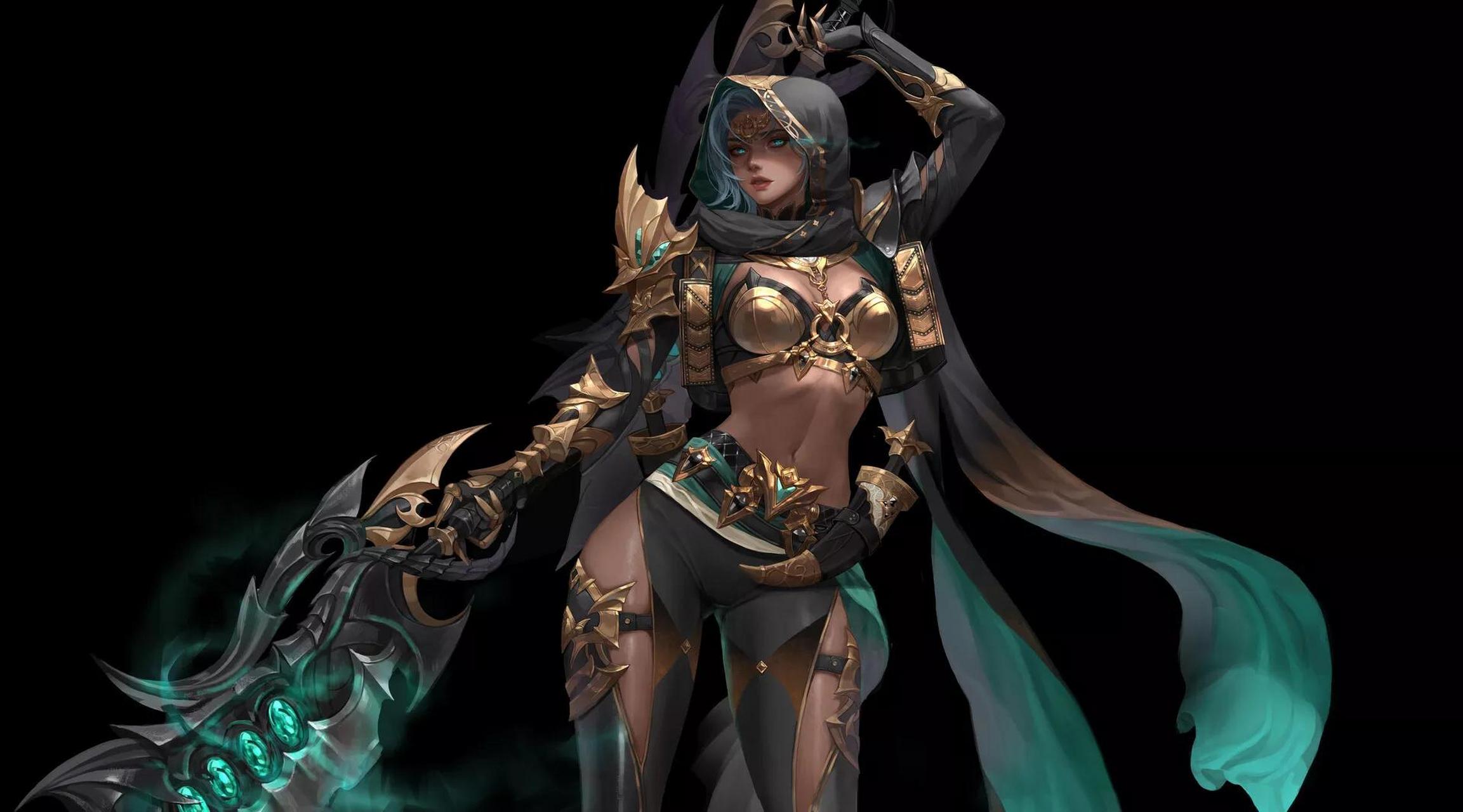 画师coco动漫角色作品欣赏,明盔亮甲的女战士.#动漫# #插画# #二次元