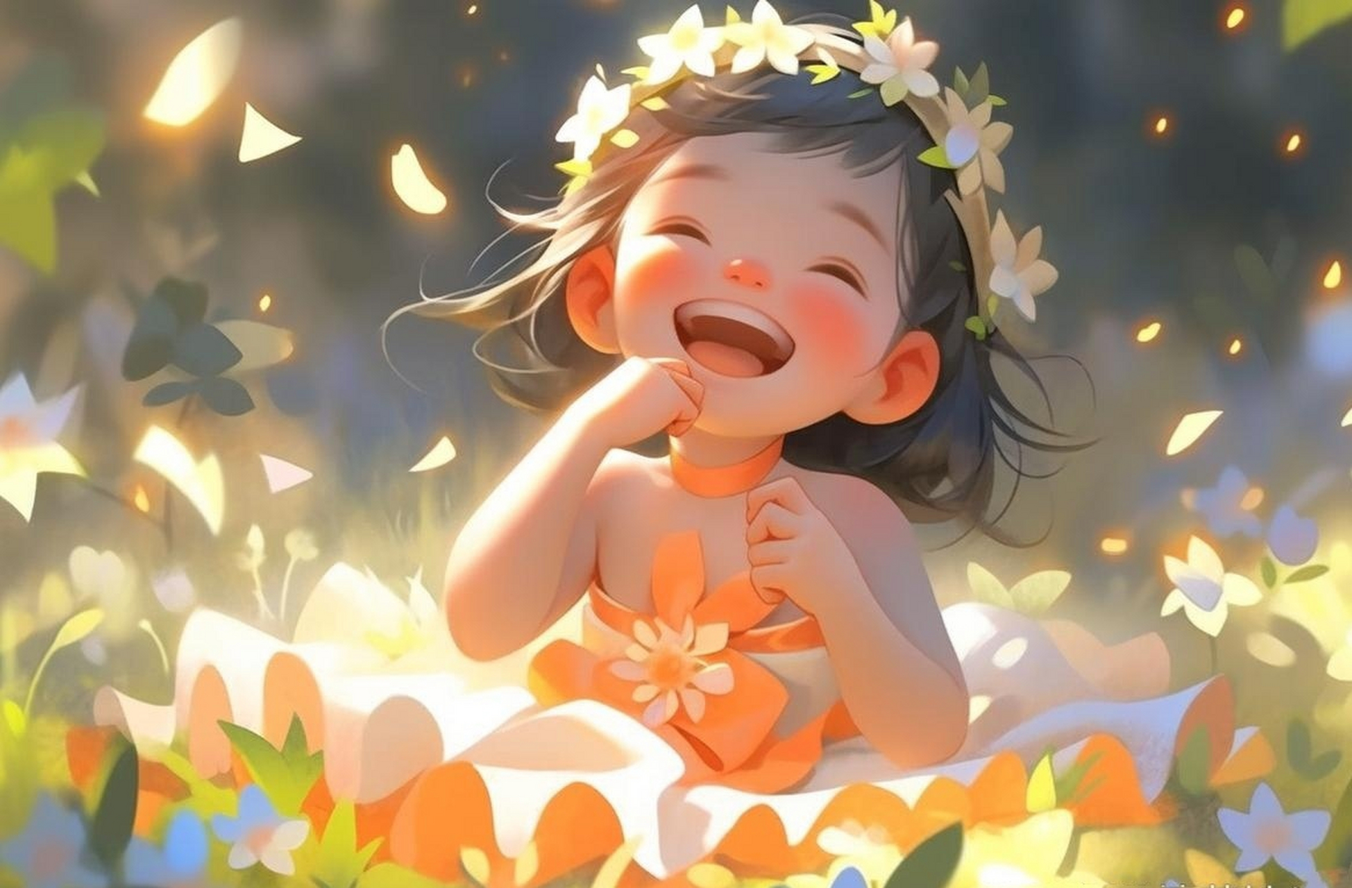 哈哈快乐女孩治愈头像.