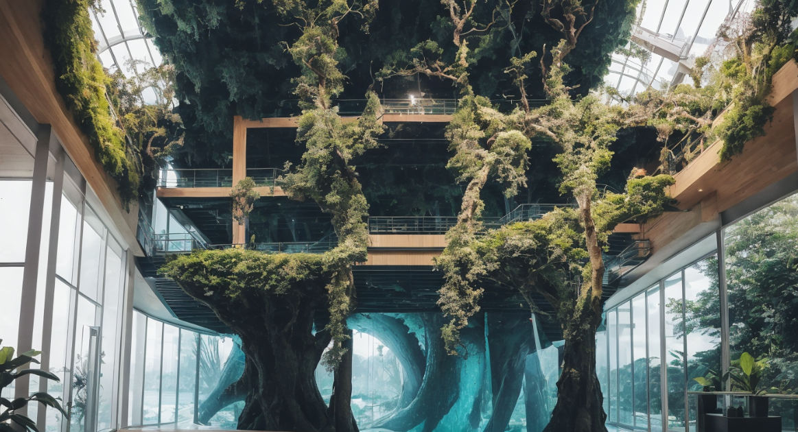 大型室内热带雨林景观欣赏