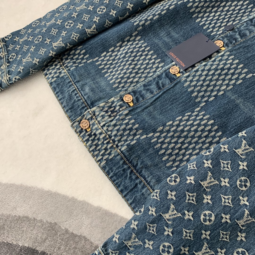 lv x nigo聯名牛仔外套