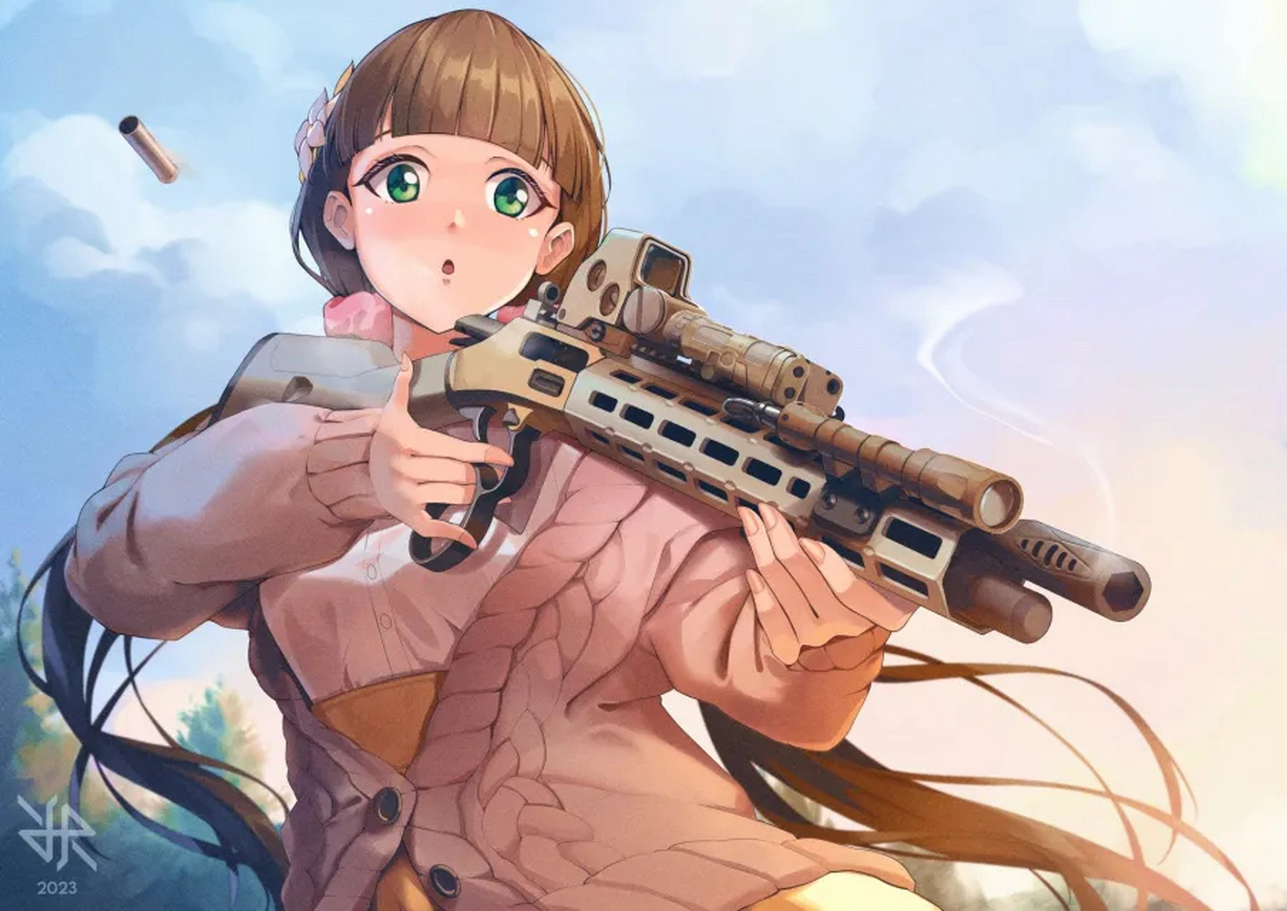 你希望又酷又飒的美少女拿着哪些枪呢[滑稽][滑稽][滑稽]#二次元