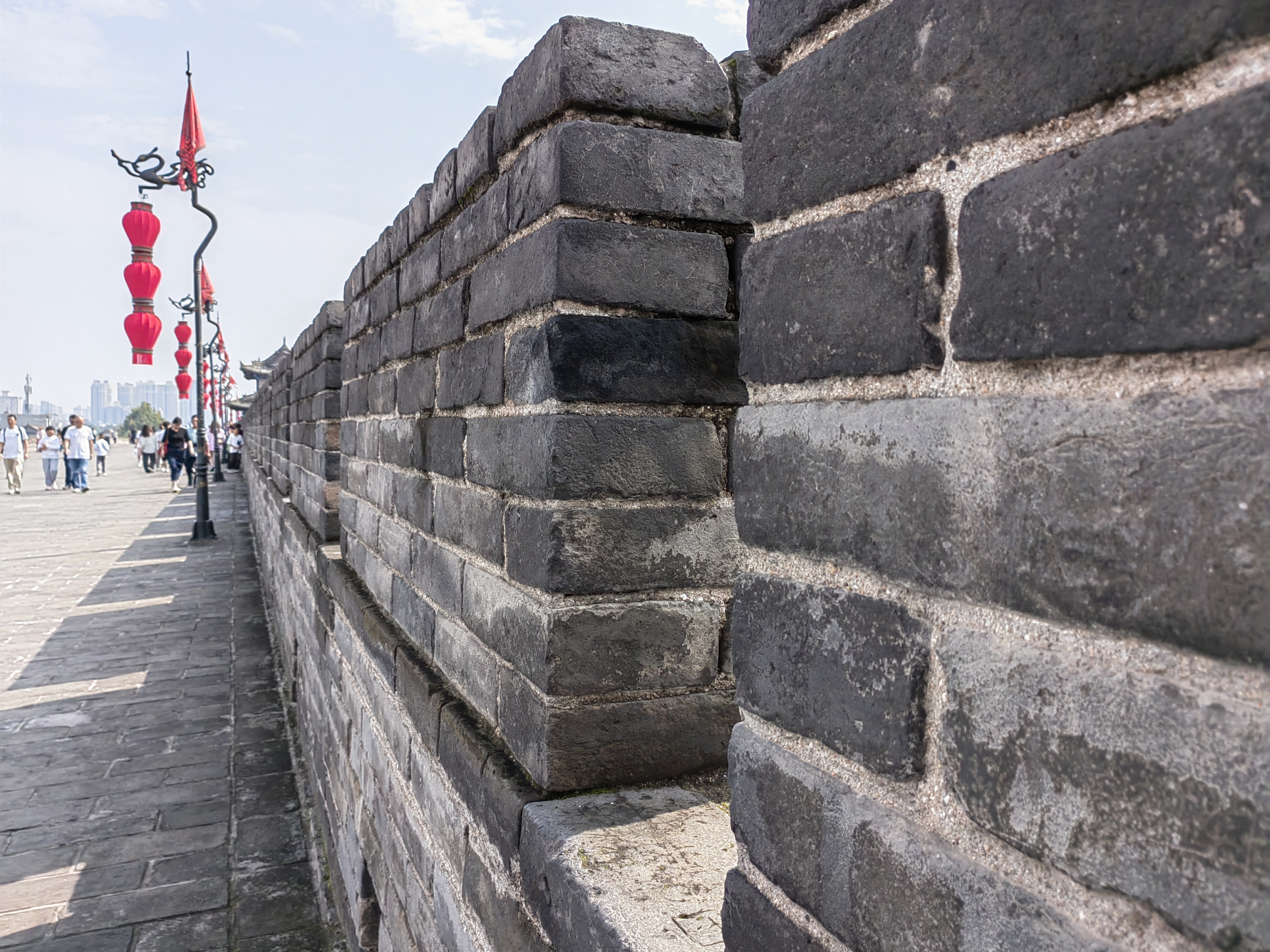 假期又到城墙走了一会儿,不过只是从文昌门走到朝阳门