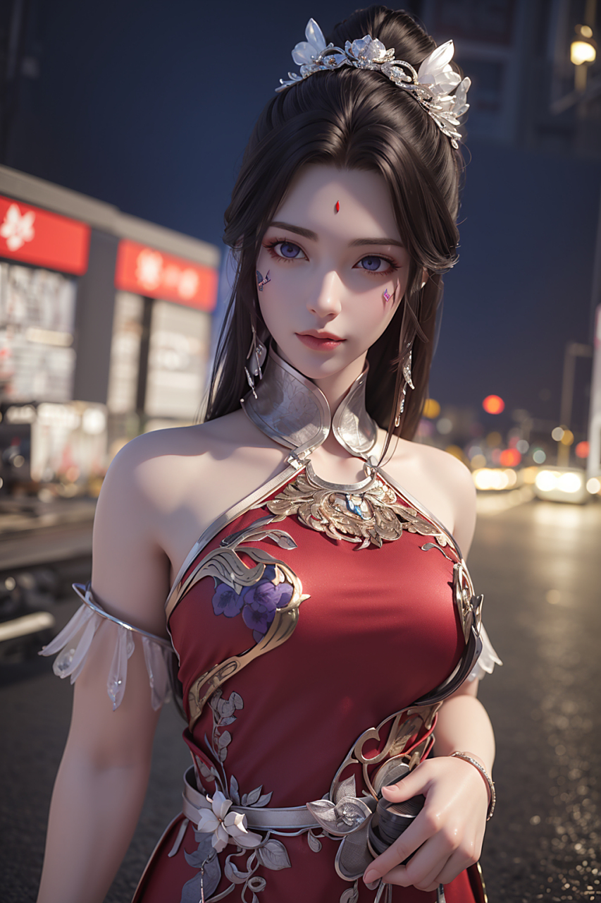 月婵清漪婚服#国漫女神# #动漫壁纸# #你好动画人# #完美世界月婵##ai