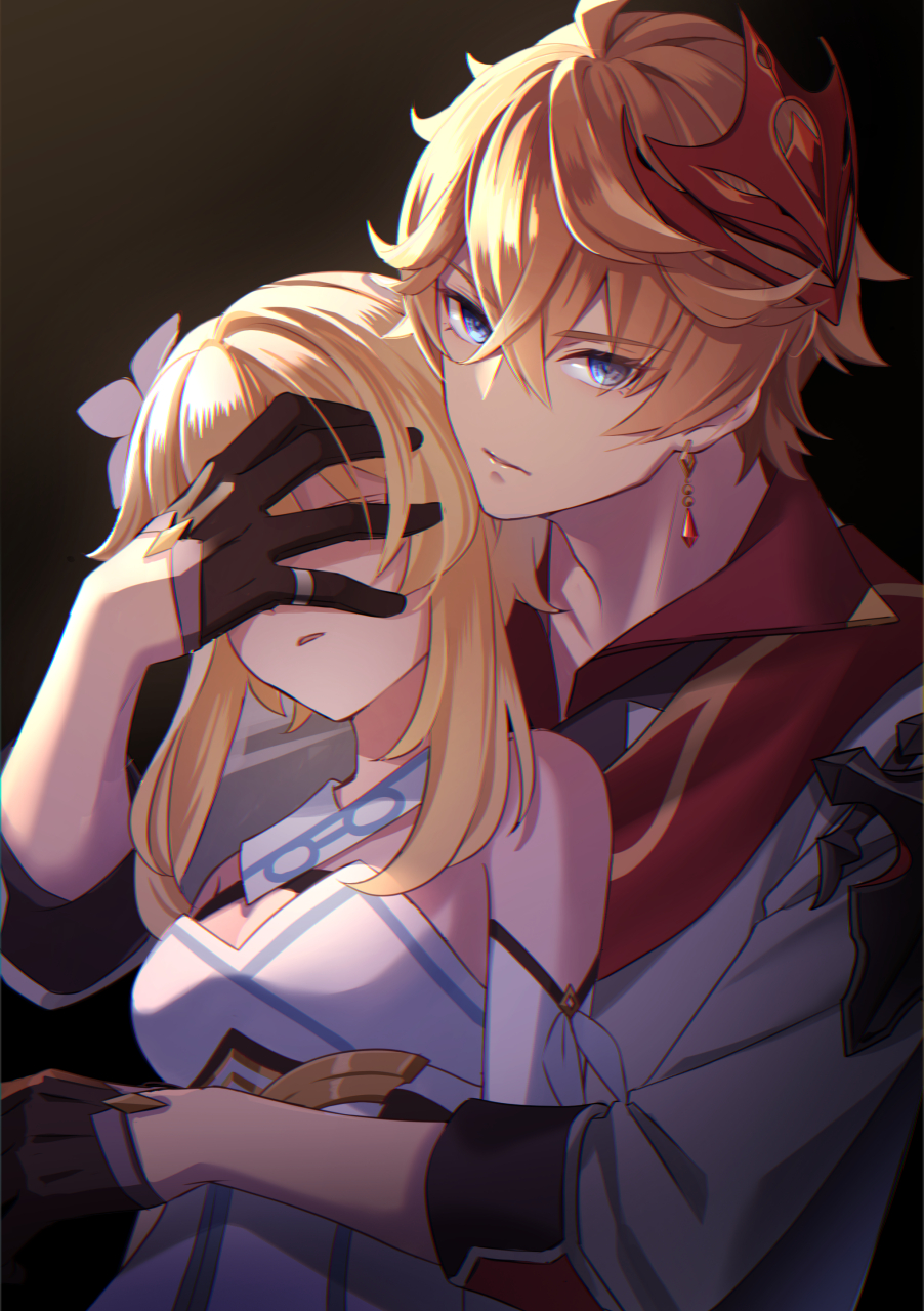 画师:rei,达达利亚:荧,猜猜我是谁?