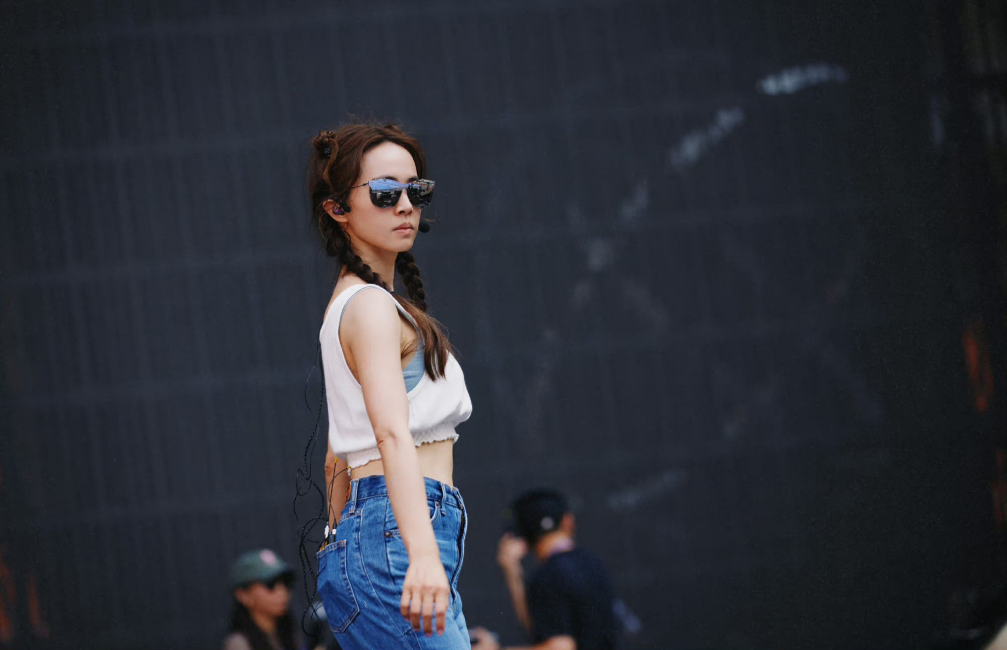 蔡依林演唱会彩排,小小身材惹人心疼.