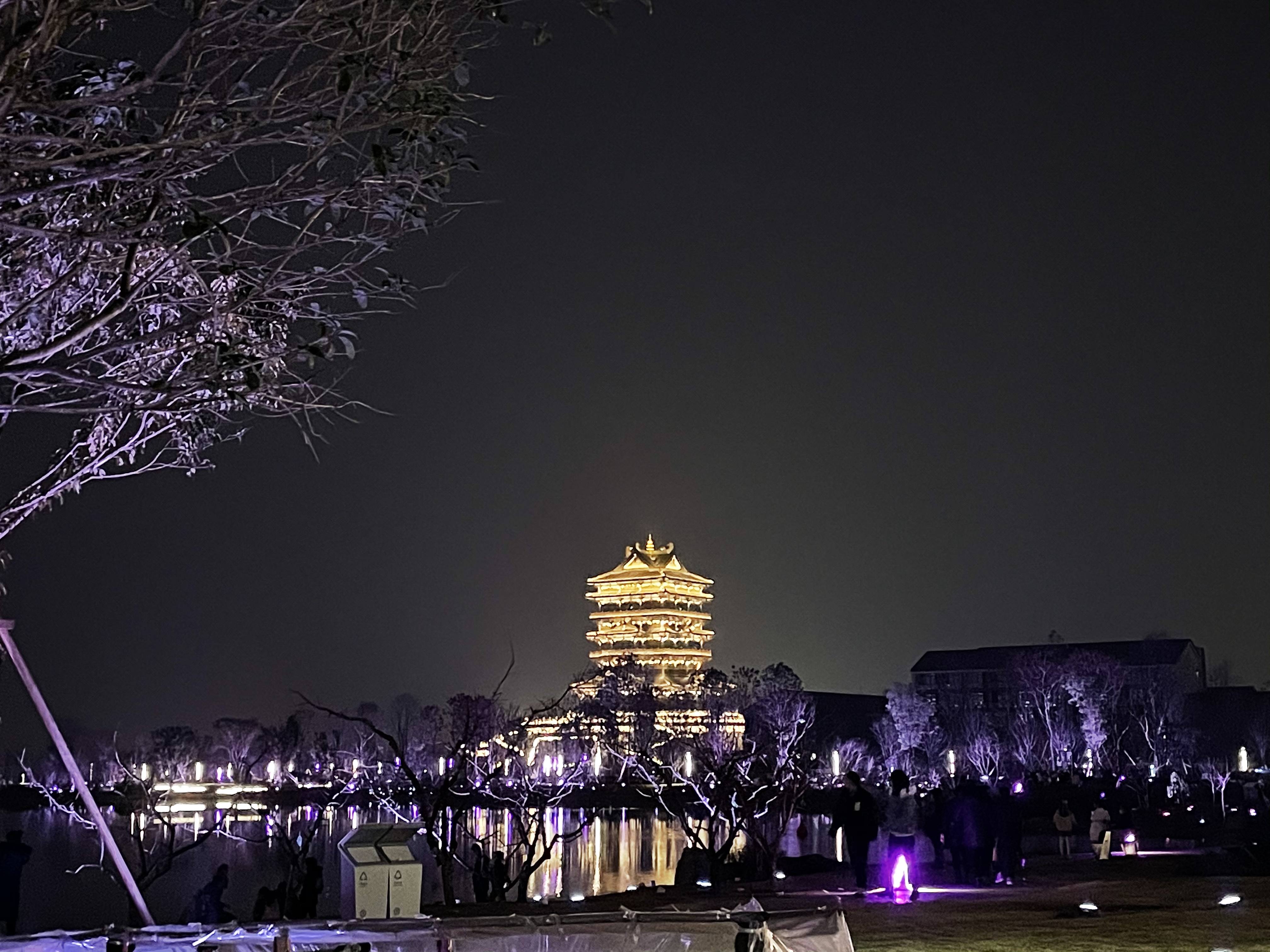 东安湖夜景图片图片