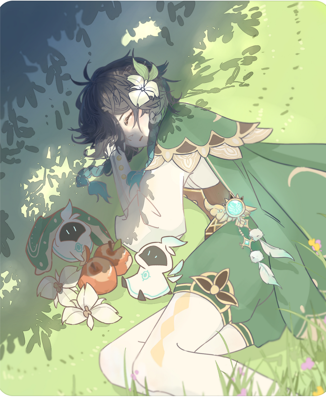 风精灵!家人们!到处睡觉的风精灵!到处睡觉的风精灵是会被履刑者捡来