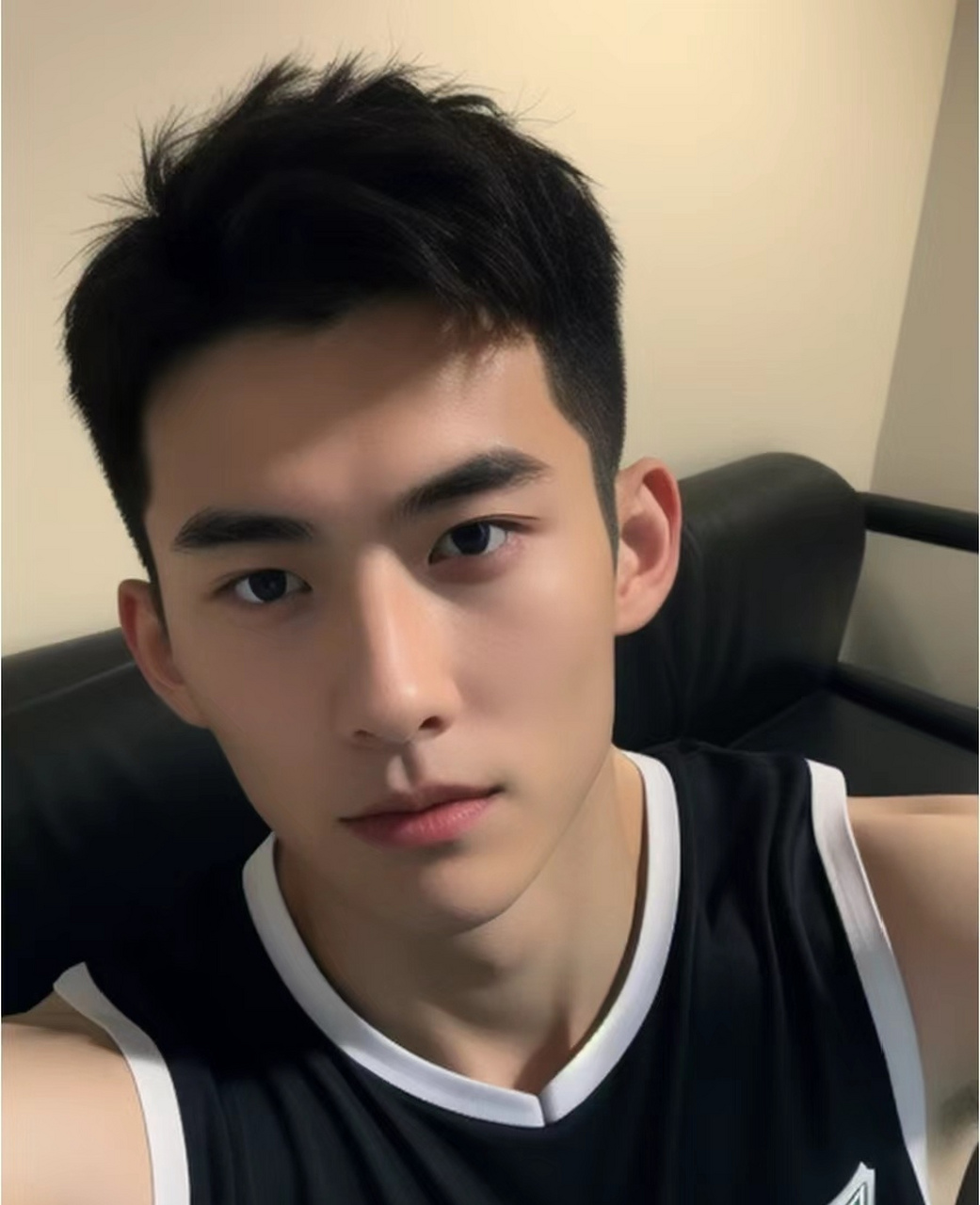 ai精神小伙,棱角分明鼻梁高挺帅气十足#帅哥