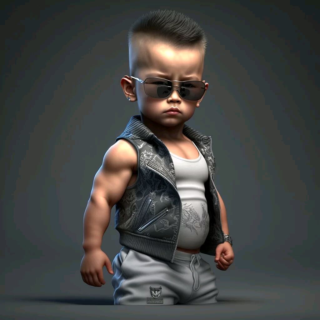 萌娃肌肉男女头像