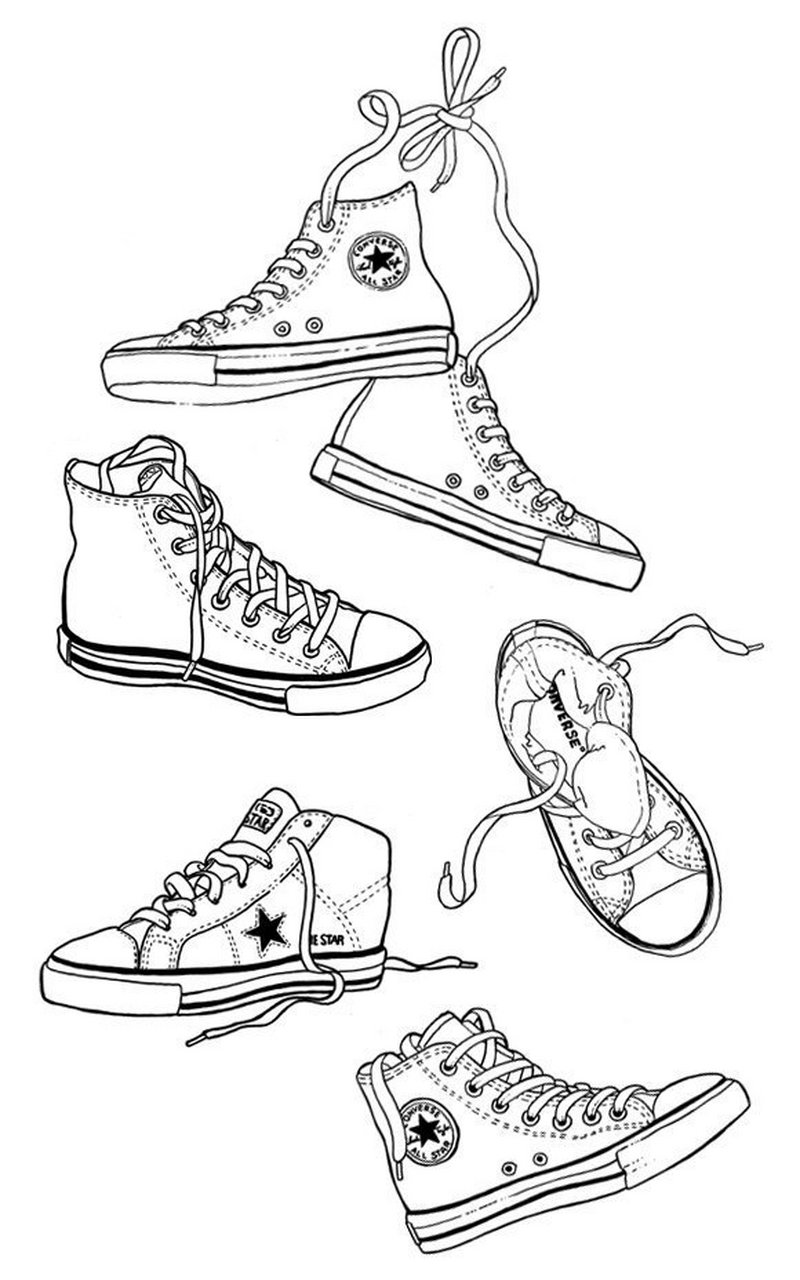 设计鞋子画图简单图片