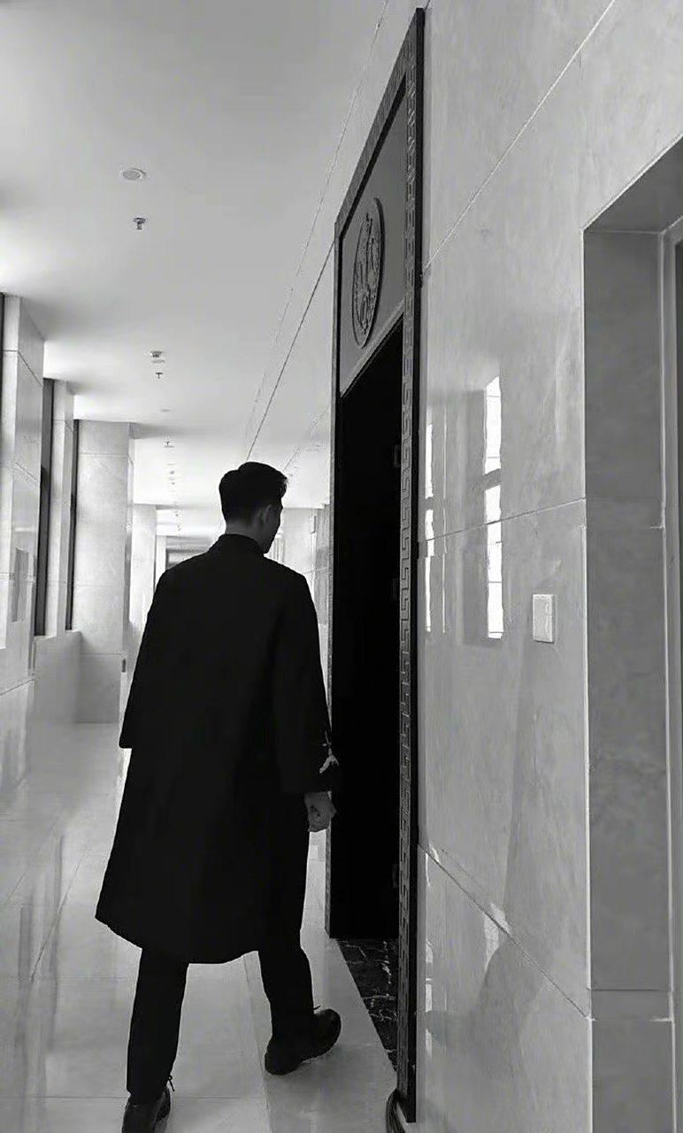 罗晋晒执行局齐麟背影照# 罗晋这个背影真的9615被帅到!