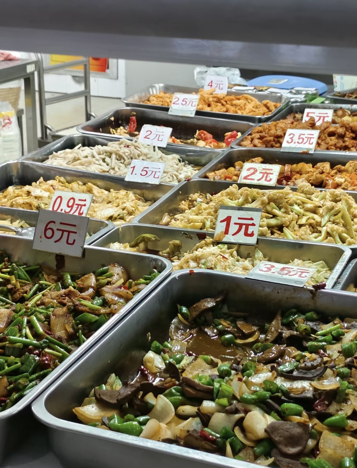 学校食堂饭菜 真实