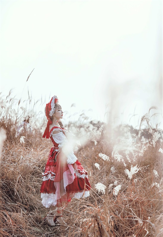 ⭐微博红人⭐阿包也是兔娘 – NO.05 lolita红裙【12P/160MB】