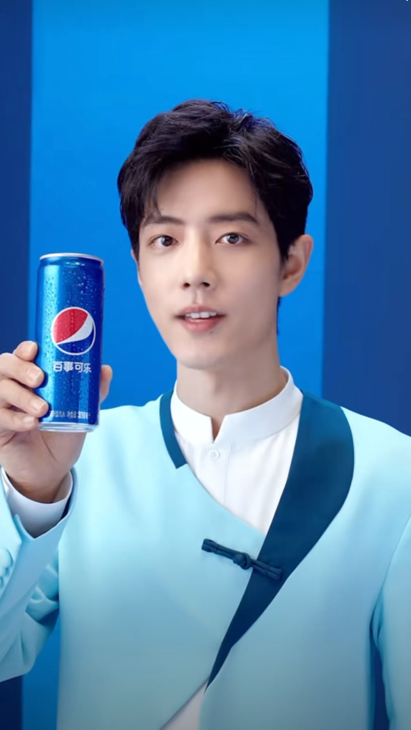 顾魏用百事可乐表白,肖战代言百事可乐,梦幻联动-度小视