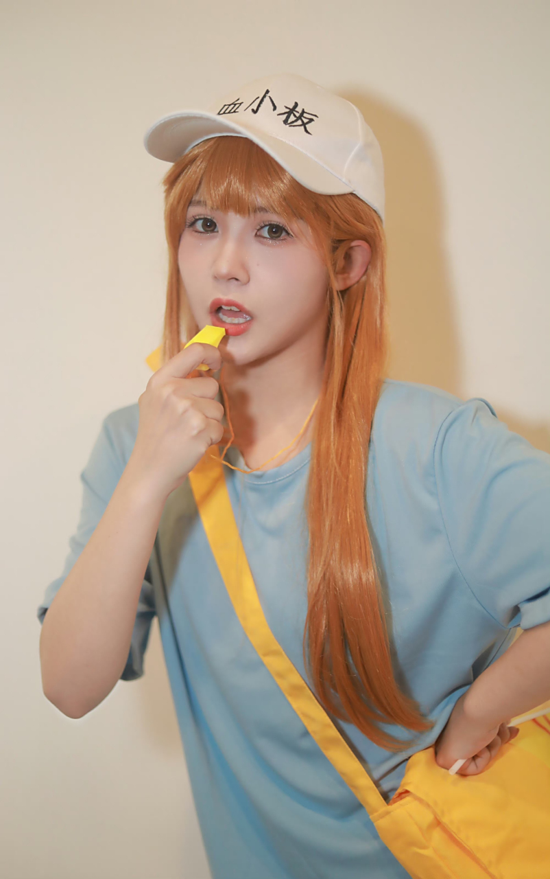 赖美云cos血小板# 可可爱爱的血小板七仔[温暖][温暖]果然是体内住着