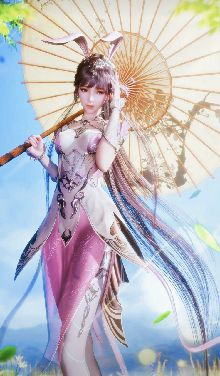 手撑油纸伞的小舞,笑容太甜了,让人如沐春风!