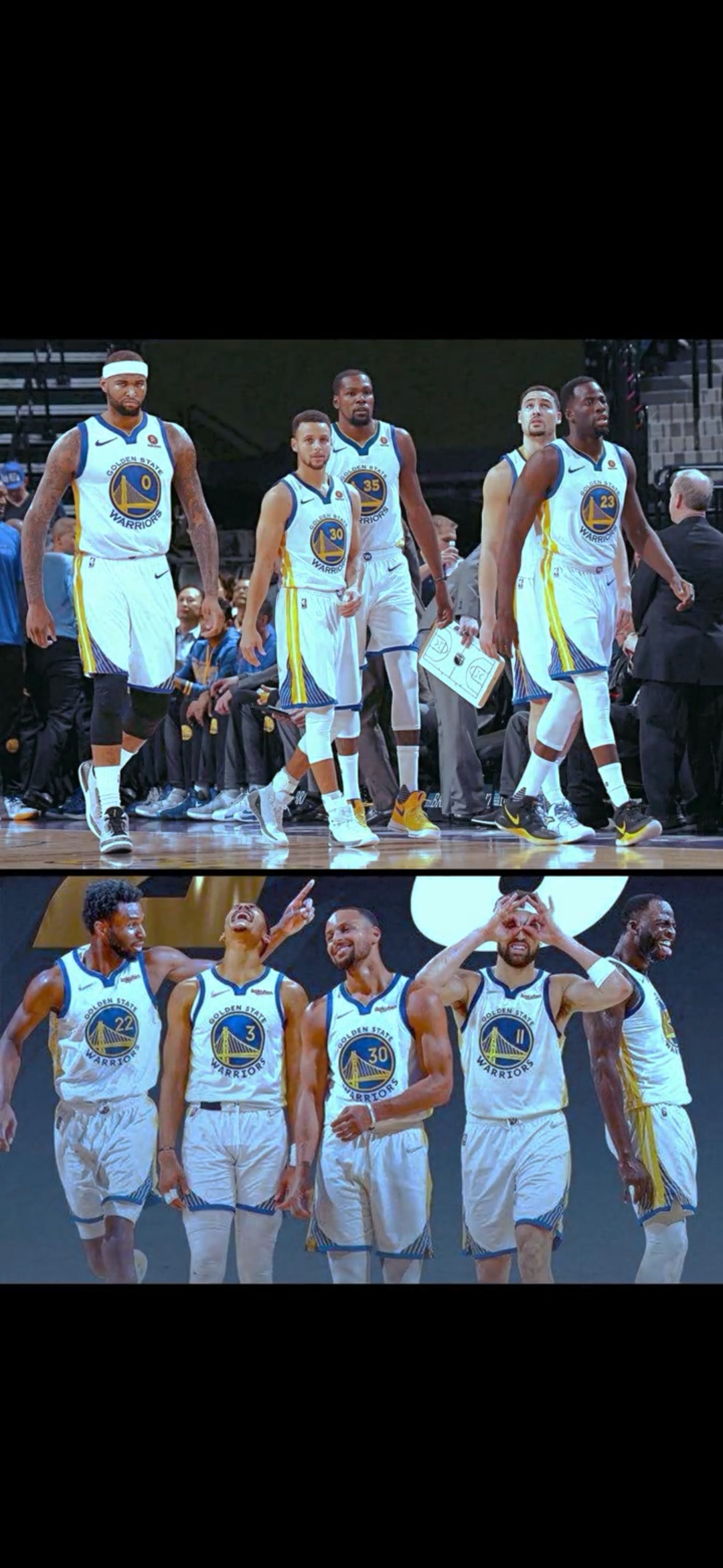 金州勇士 18年的首发五虎与23年的首发五虎 ,原来2018不是两年前,已经