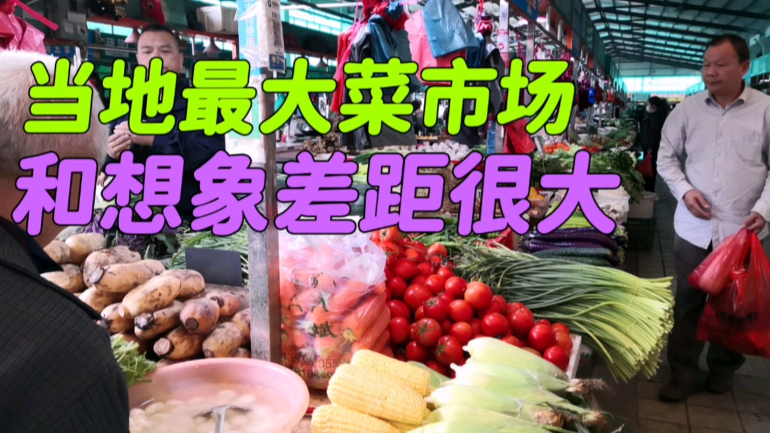 广东三水乡下,白坭镇菜市场摊位真不少,可是怎么看不到多少客人