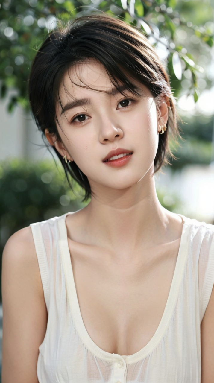 森林系女孩高清写真集#养眼美女# #美女# #性感美女