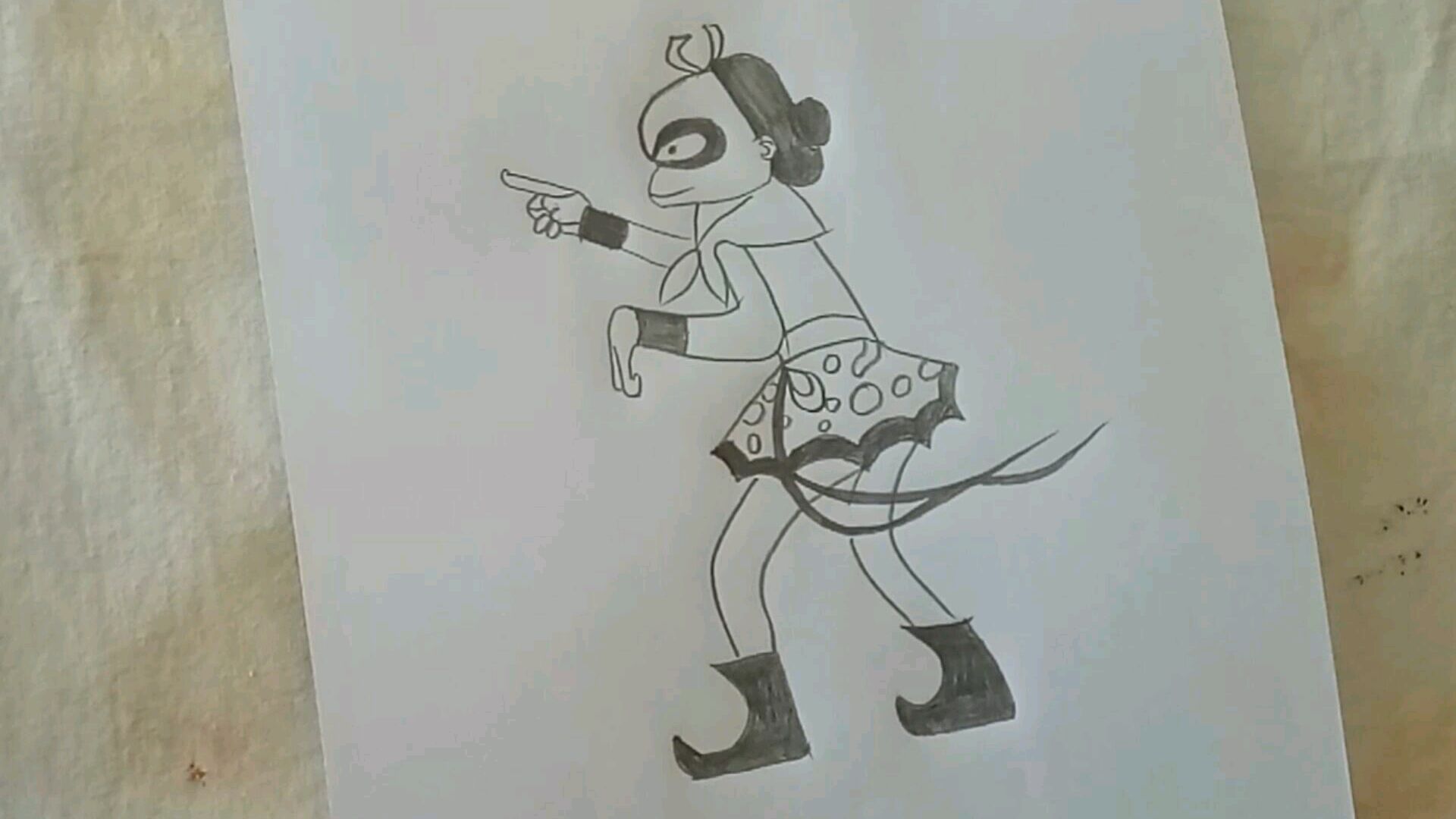 儿童简笔画线描画孙悟空的画法,简单又可爱